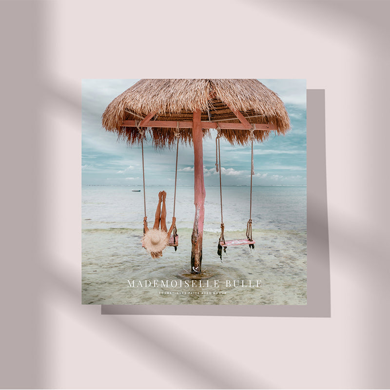 Tableau mademoiselle bulle 50x50 - Balançoire