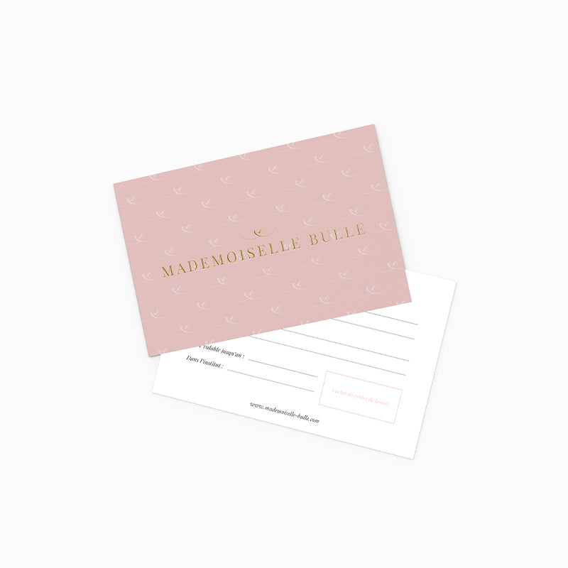 carte cadeau mademoiselle bulle (lot de 15)